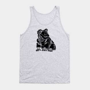 Mech Koala (Black Shape) Tank Top